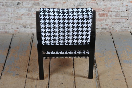 Gerestaureerde Art Deco fauteuil, door Koželka en Kropáček, beukenhout, Tsjechisch, jaren dertig (photo 9 of 16)