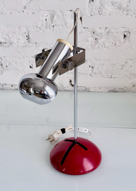 T395 Lampe Robert Sonneman – luci milano, Tischlampen, Chrom (photo 2 of 10)