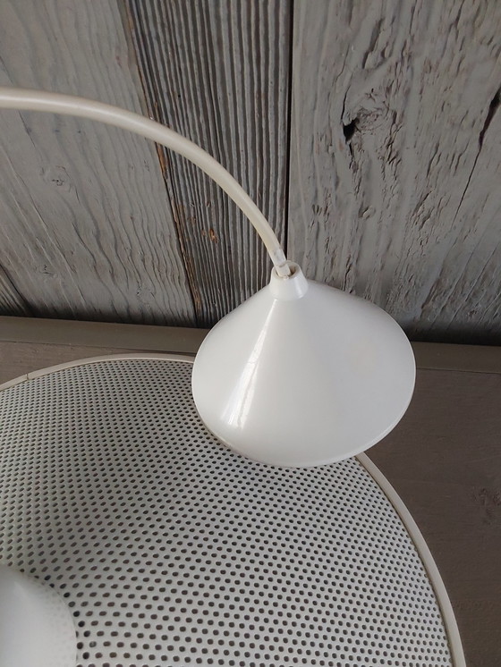 Image 1 of Dänische weiße Design-Pendelleuchte aus den 1970er Jahren