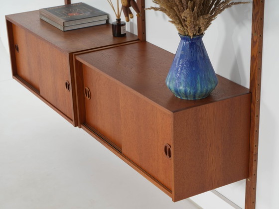 Image 1 of Estantería modular de teca, diseño danés, década de 1960, fabricada en Dinamarca.