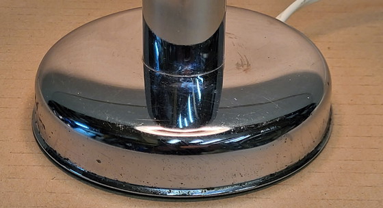 Image 1 of Lampada da tavolo vintage cromata in stile spaziale