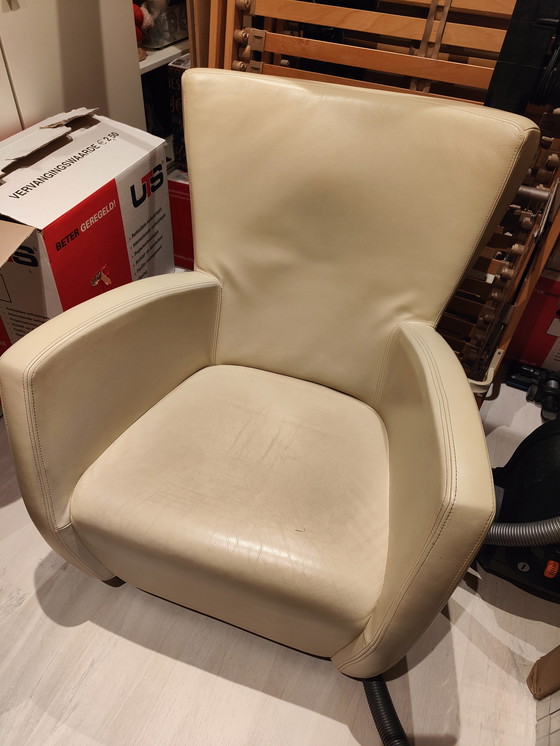 Image 1 of 2 Lederstühle in Off-White