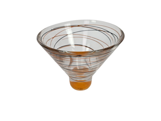 Image 1 of Nybro – Schweden – Handgefertigt – Pendelvase – Glas – Kristall – 1990er Jahre