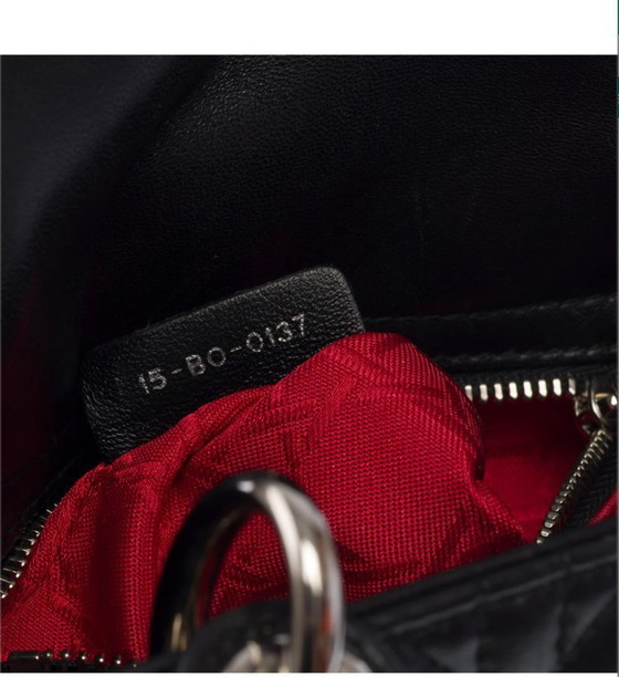 Image 1 of Borsa Dior Lady Dior in Cuir Noir - 103453