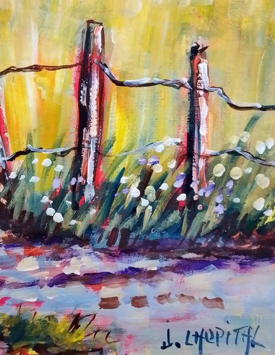 Image 1 of Joel LHOPITAL - Landscape of Hauts-de-France - Artist's Painting