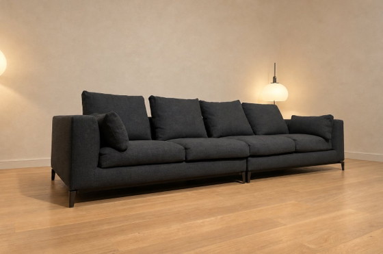 Minotti Andersen 4 posti come nuovo + GARANZIA, Divani 3 posti, Altro, Metallo, Grigio, Modern (foto 3 di 10)