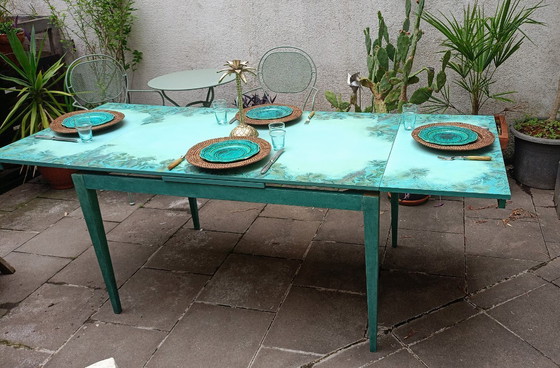 Image 1 of Table de salle à manger extensible en bois