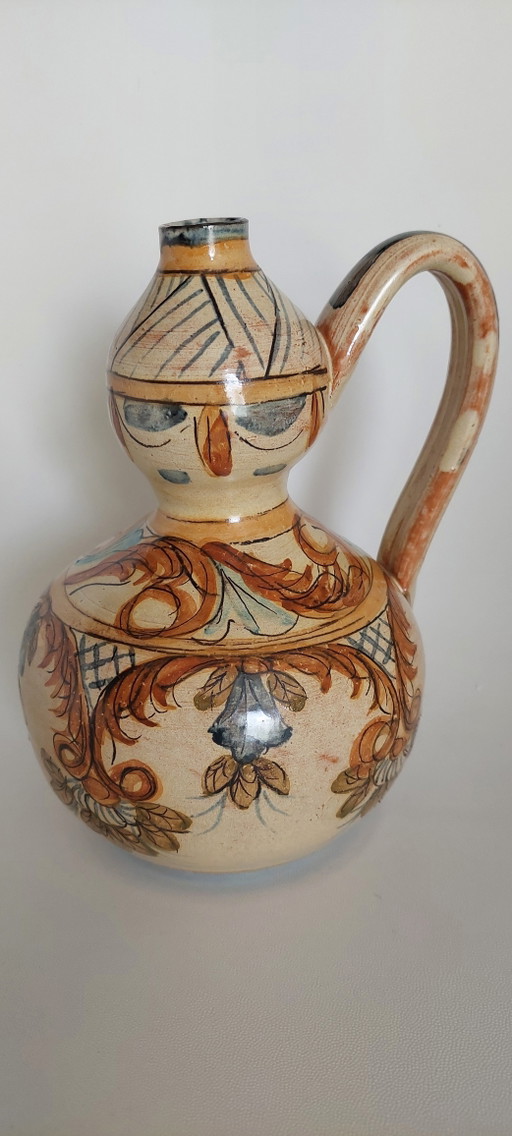handbemalter Keramikkrug von Olaria d'Almancil
