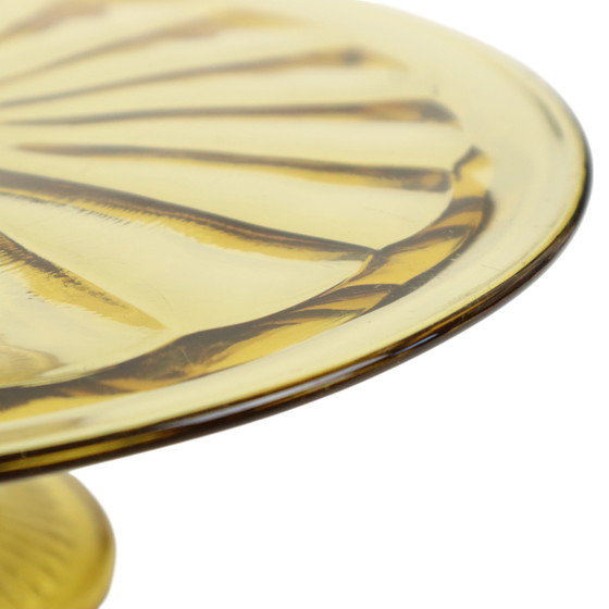 Image 1 of Piatto per torta Art Déco in ambra