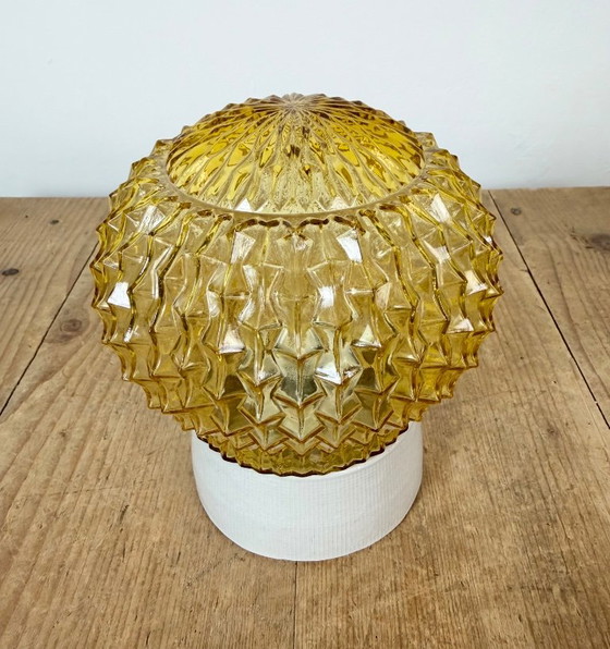 Vintage witte porseleinen plafondlamp, jaren 70 – Plafondlampen, Porcelain (photo 5 of 14)