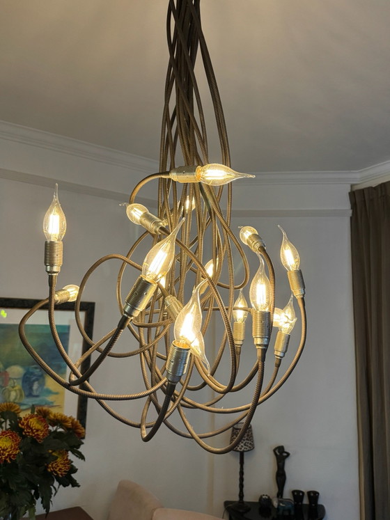 Turciu Soffitto 16-armige Designlampe, Catellani & Smith, Deckenleuchten, Metall, Braun (Foto 2 von 5)