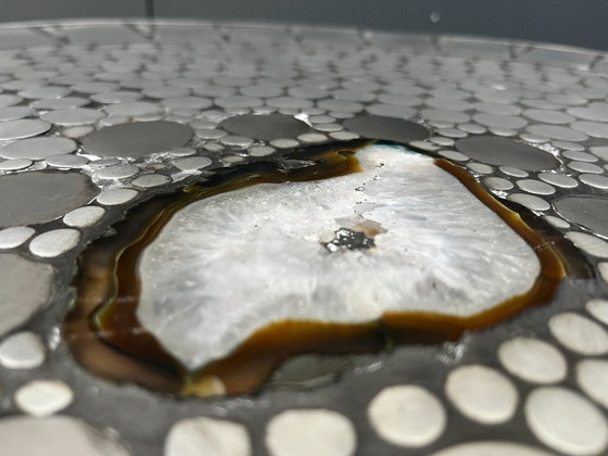 Image 1 of Tavolino da caffè in mosaico di Raf Verjans, anni '70