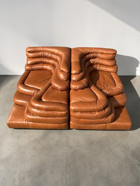 Image 1 of 2x De Sede DS1025 Terrazza Elemento izquierdo y derecho Cognac