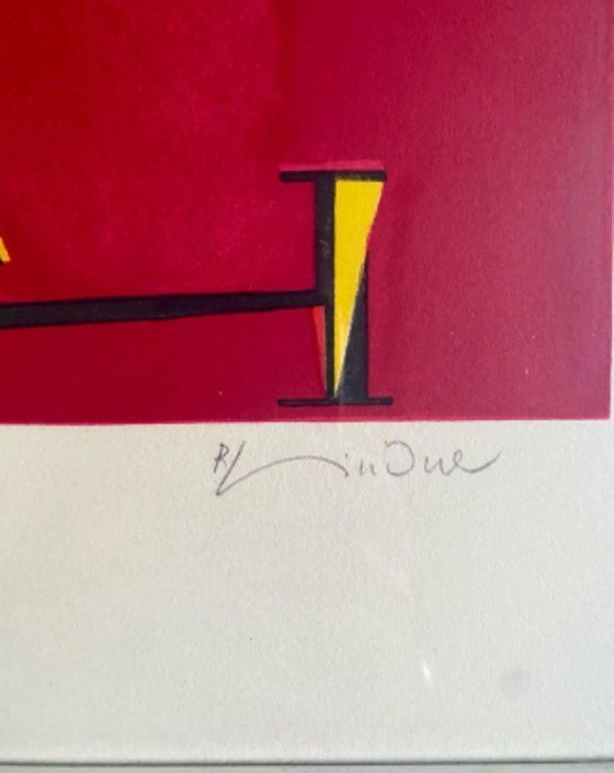 Image 1 of Richard Lindner “Miss American Indian”, signed lithograph,