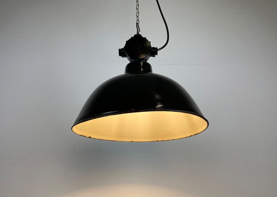 Image 1 of Lampe de l'usine d'émail est-allemande LBD Veb Leuchtenbau Dresden, années 1950