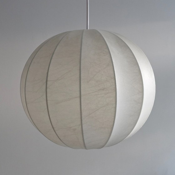 Image 1 of Vintage Cocoon Hanglamp van Goldkant – Duitsland 1970s – 35 cm – E27 – bolvormige Space Age Lamp