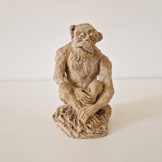 Image 1 of C Evers Vintage Sculpture Statue Monkey