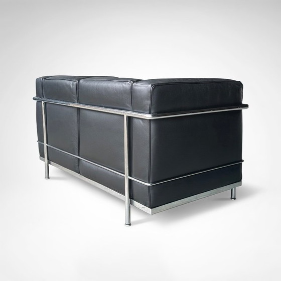 Image 1 of LC2 2-Sitzer-Sofa von Le Corbusier et al. für Cassina, 1990er Jahre