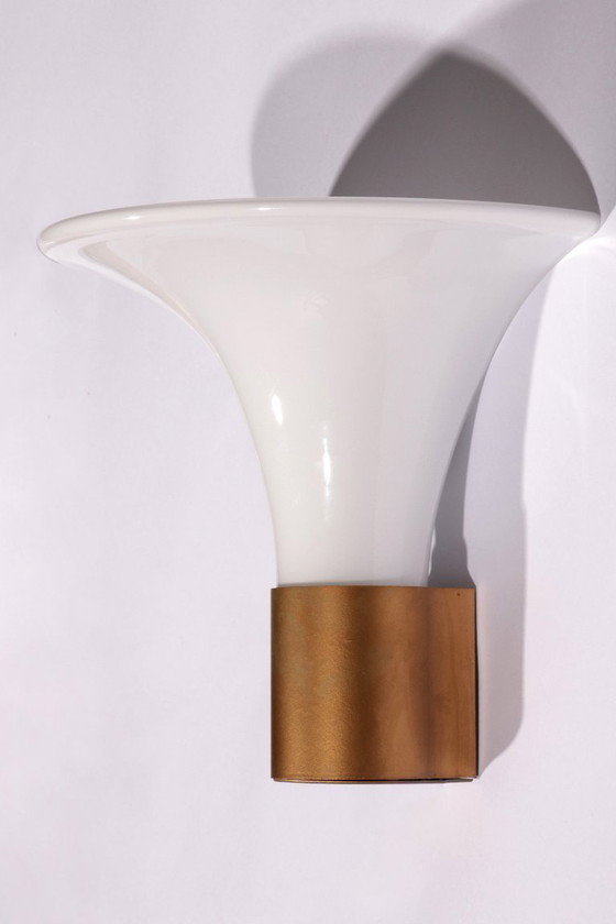 Image 1 of Mandarin Wandleuchte von Michael Bang für Holmegaard, 1980er