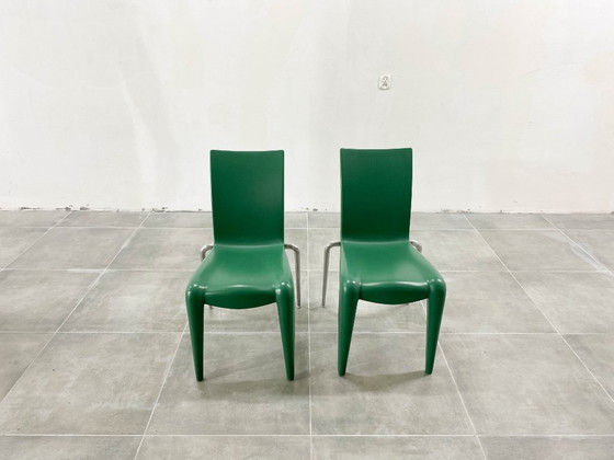 Image 1 of Vintage Chairs Louis XX by Philippe Starck for Vitra, 1990s, Set of 2