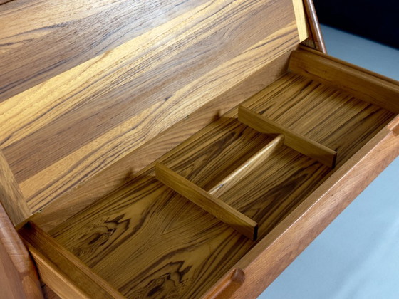 Scrittoio Segretario in Teak Design Danese Dyrlund con Tavolo Pieghevole – Scrivanie, Wood (photo 9 of 12)