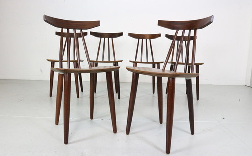 Poul Volther Ensemble de six chaises de salle à manger