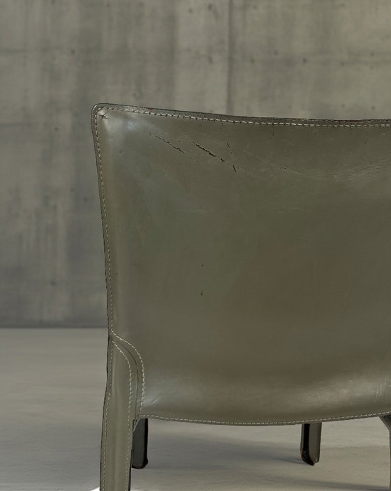 Image 1 of 2x 412 Cab Chair by Mario Bellini for Cassina (1990s)