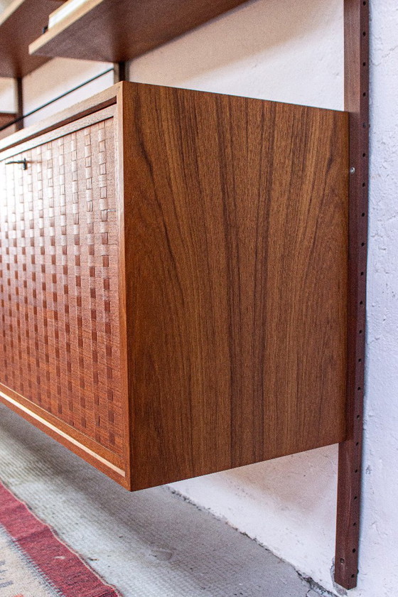Poul Cadovius Cado Royal wandplank, plankensysteem, dressoir, vintage teakhout, Deens design, mid-century (photo 22 of 25)
