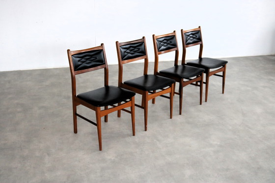 Image 1 of 4X Vintage Swedish Dining Chairs