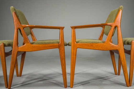 Image 1 of  Chaises Ella Danoises en Teck attribuées à Arne Vodder pour Vamo Sønderborg, 1960s, Set de 6