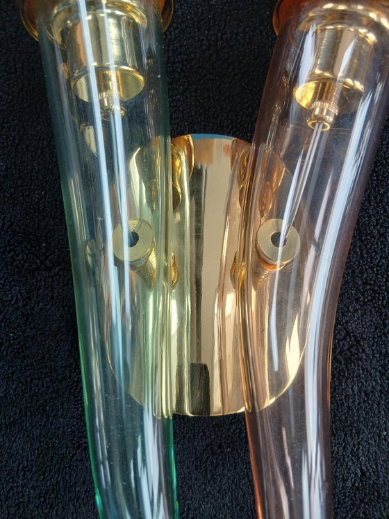 Image 1 of Lampada da parete in vetro disegnata da Giuseppe Righetto per Artemide Italia 1980