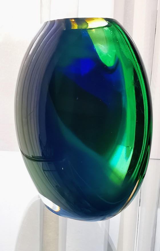 Image 1 of Vase, Ellipse, Hoglund art glass 1980s