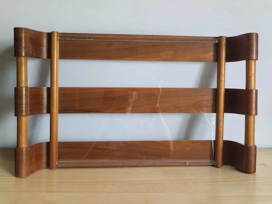 Art Deco / Modernist Plateau 1950s – Table accessories, Wood, Glass (photo 4 of 8)