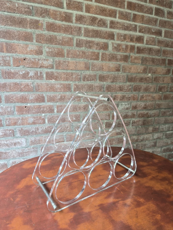 Image 1 of Portabottiglie vintage in plexiglass
