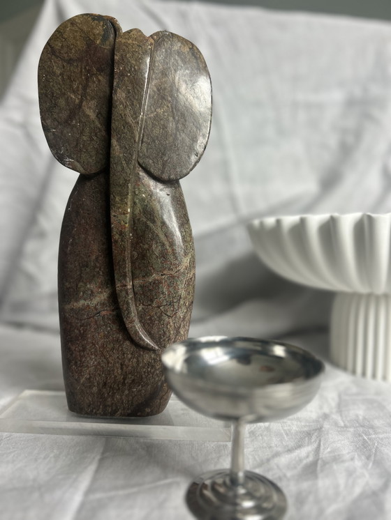 Image 1 of Olifant abstract stenen beeld prachtig eenvoud 