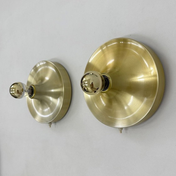 Image 1 of Lampada a disco honsel space age di design di metà secolo, anni '70, attribuita a Charlotte Perriand per les arcs