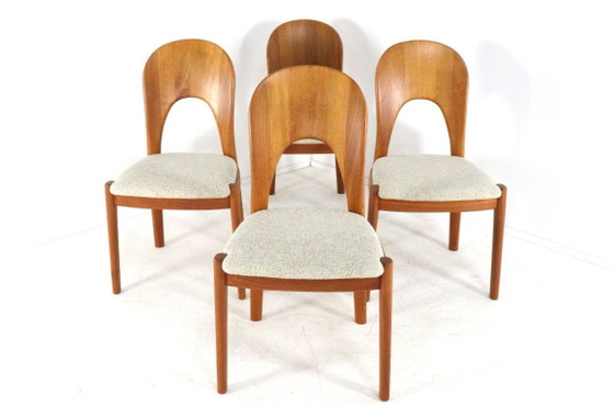 Image 1 of Suite de 4 chaises Koefoed Morten en teck vintage danois