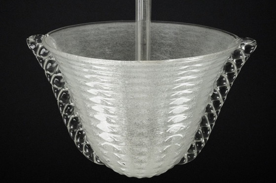 Image 1 of Rara araña Art Deco Ercole Barovier en cristal Pulegoso Murano. Italia 1940s