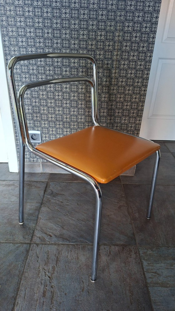 Image 1 of 3 x Vittorio Parigi & Nanni Prina for Molteni – Orix dining chairs – jaren 70