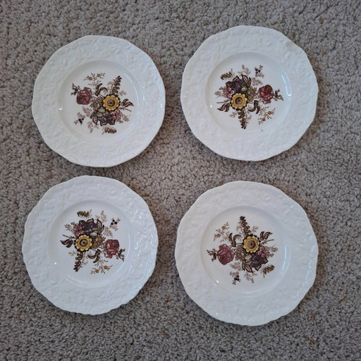 Mason's Ironstone Friarswood cake plates