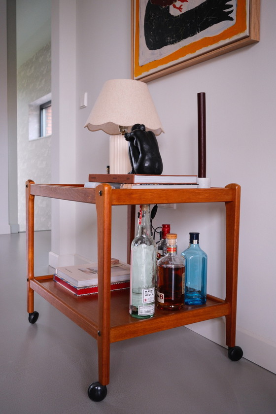 Image 1 of chariot de bar vintage en teck