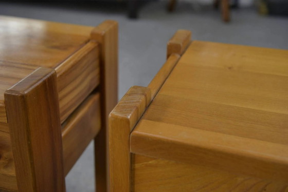 Pair of elm bedside tables for Maison REGAIN 1970s – Nightstands, Wood (photo 8 of 11)