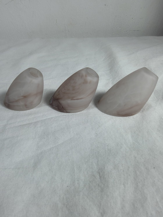 Image 1 of G4 alabaster glass shell caps