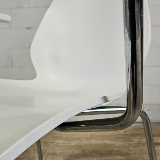 Image 1 of Set 4x witte Maui chair Kartell (Italiaans design) met leuningen (stapelbaar)