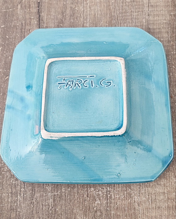 Image 1 of Ceramic pocket organizer signed Farci G. Vallauris 1960s