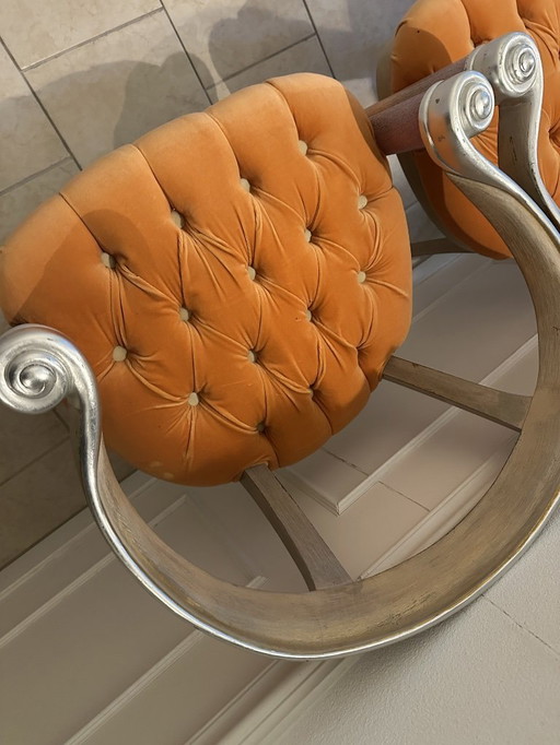 4 pieces Italian handmade chairs from Colombostile