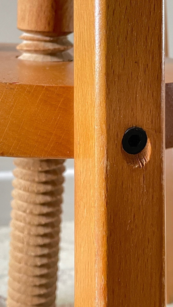 Image 1 of TABOURET HAUT Réglable Hêtre Massif VINTAGE