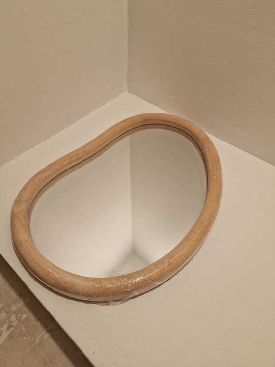 Espejos orgánicos Japandi nuevo escandinavo, Art of Living, Madera, Beige (foto 5 de 7)