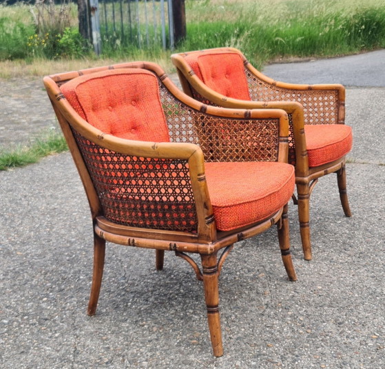 Image 1 of Deux fauteuils Giorgetti vintage des années 1980