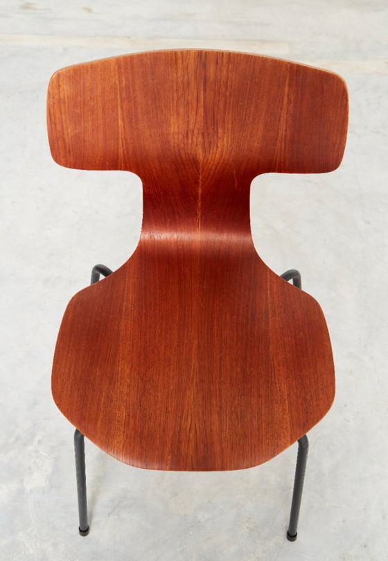 Arne Jacobsen 3103 Hammer Chair voor Fritz Hansen | Set van vier – Eetkamerstoelen, Wood (photo 17 of 20)